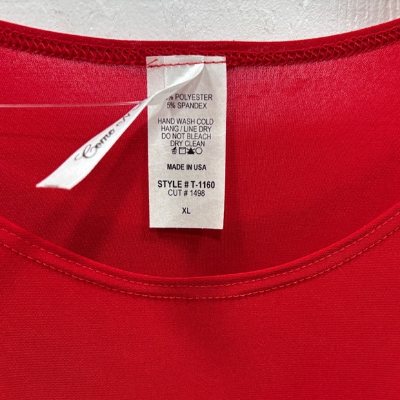 Sexy Come N See Rhinestone Embellished Sleeve Tunic with Cutout Details SZ XL - Picture 3 of 6